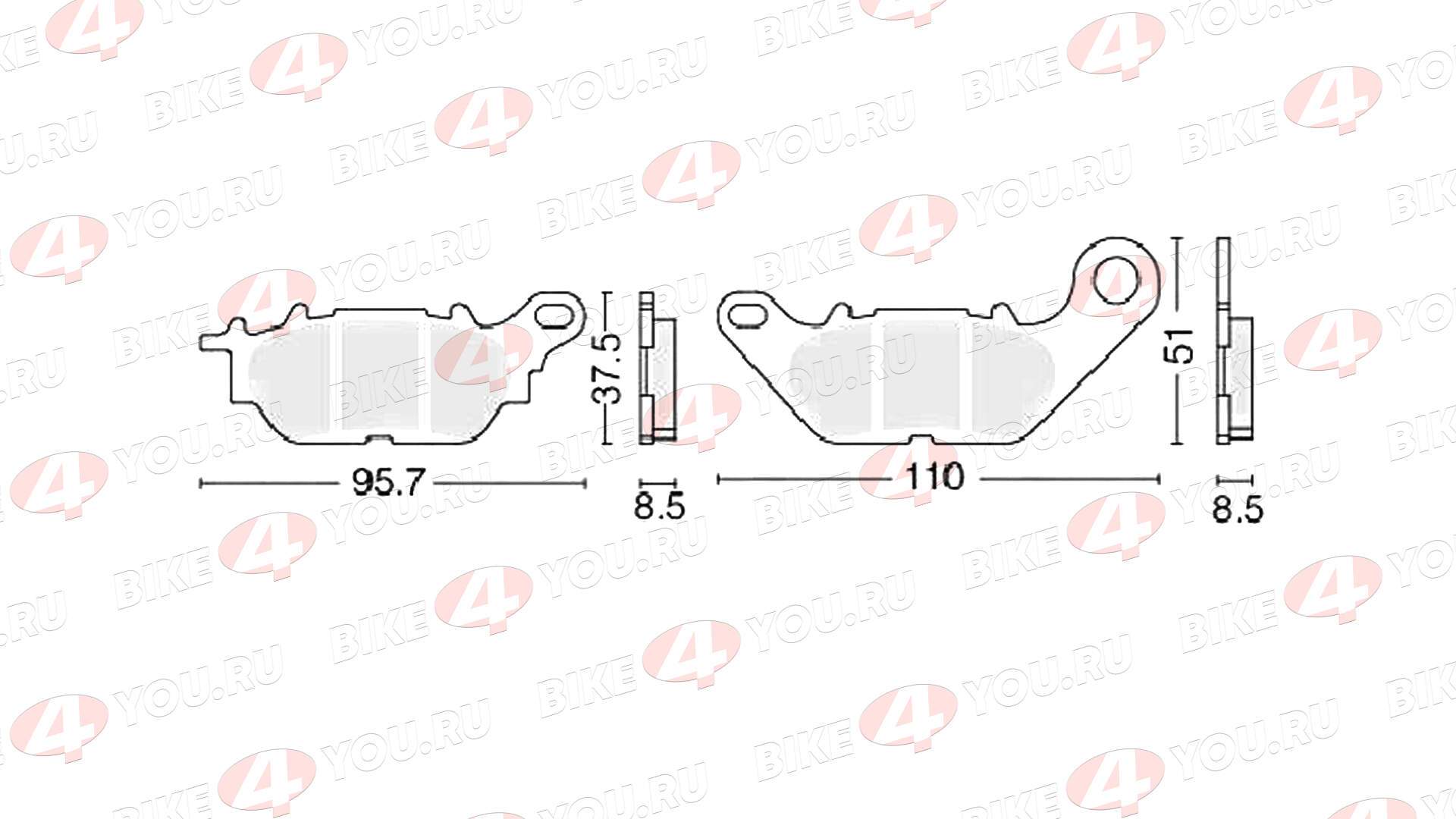 Колодки тормозные дисковые №19