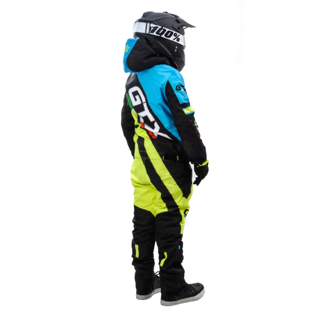 Комбинезон для снегохода (детский) GTX №6 blue-yellow (текстиль) (16Y)