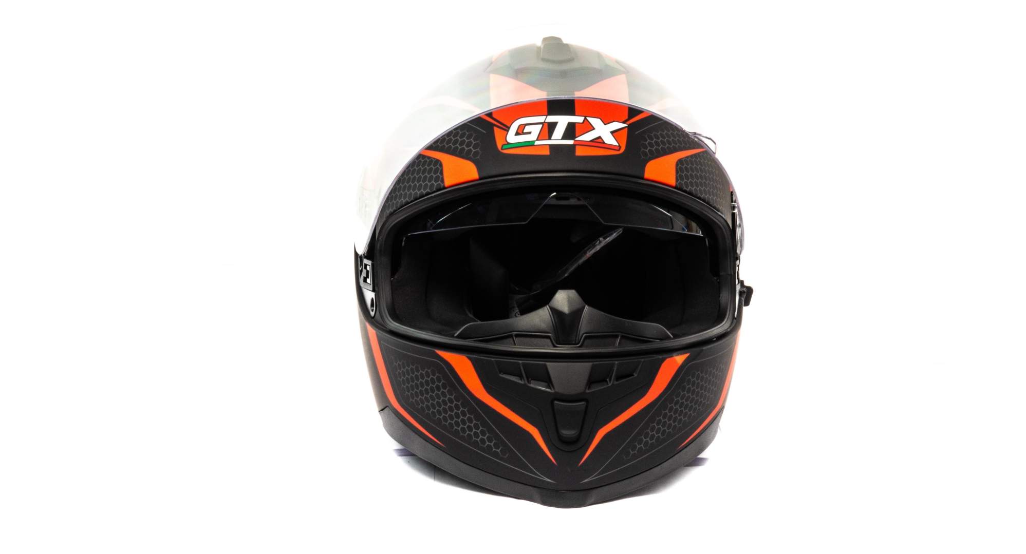 Шлем мото интеграл GTX 5672 №4 (L) BLACK/RED GREY