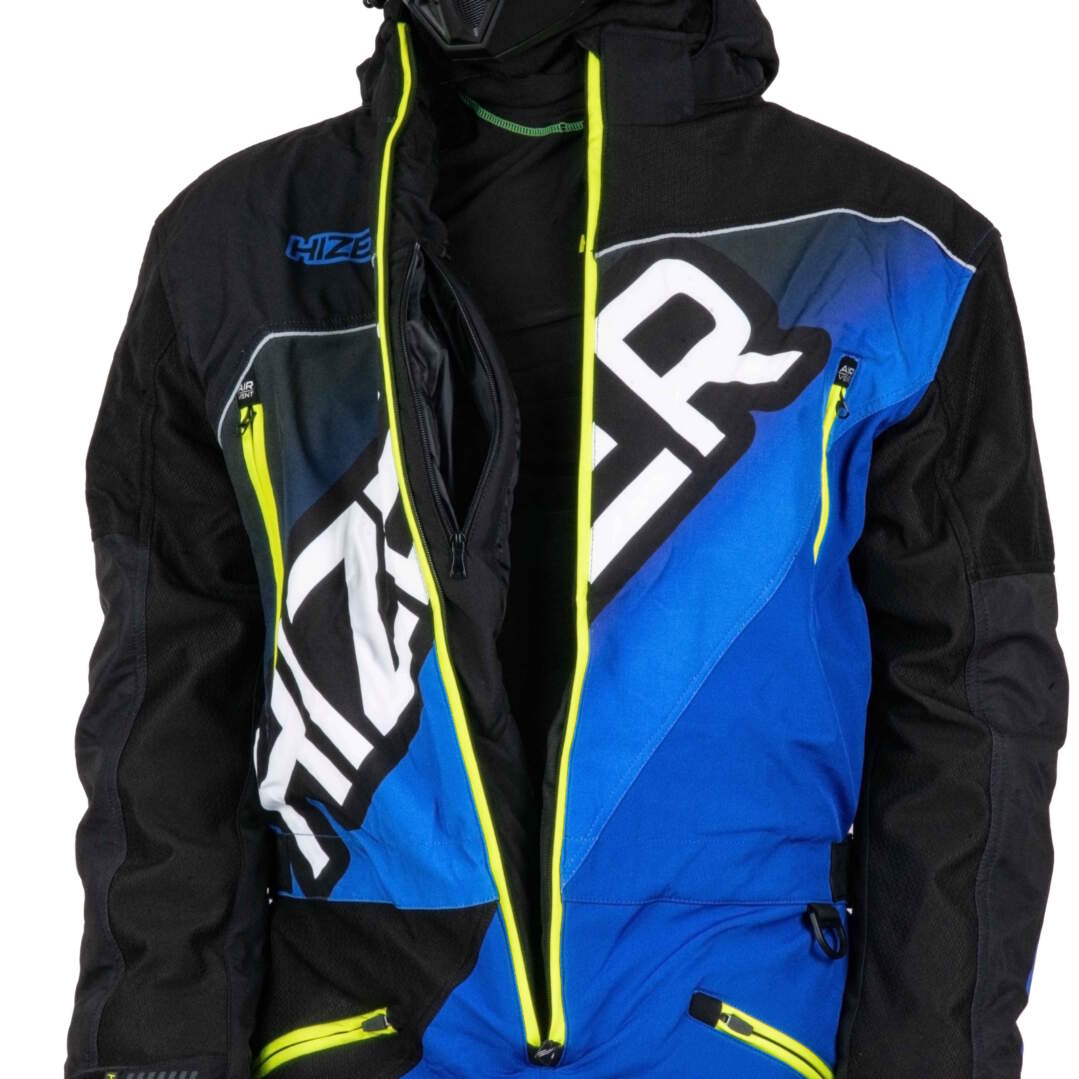 Комбинезон для снегохода HIZER №2 black-blue (текстиль) (XXXL)